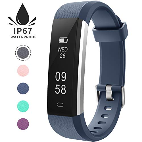 REDGO Bluetooth Smart Watch with Camera Touch Screen, Sim Pedometer Fitness Tracker with Sleep Calorie Counter Monitor for iOS iPhone Android Phones Samsung LG HTC Huawei Sony Men Women Kids, Blue