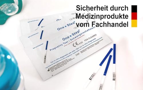 10 x One+Step ultraempfindlicher Schwangerschaftstest - Schwangerschaftstest Frühtest - Pregnancy Test - Frühschwangerschaftstest