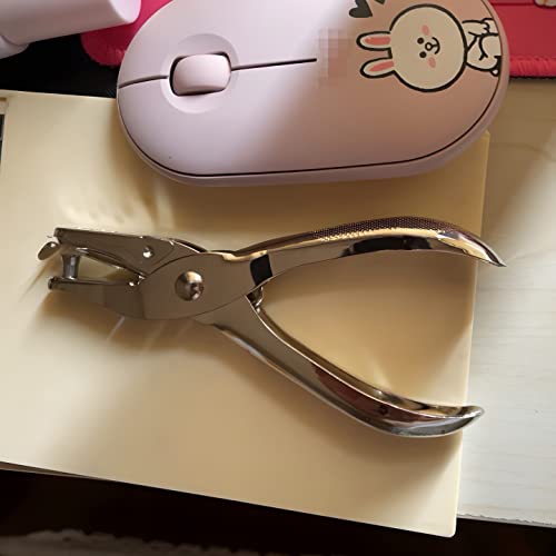 1/4 and 1/8 Inch Small Single Hole Punch, 2 Pack Handheld Circle Shaped Hole Puncher with 8 Sheet Capacity for DIY Craft Paper, Tag & Ticket, Perfect for Home, Office, Back to School Supplies - Image 7