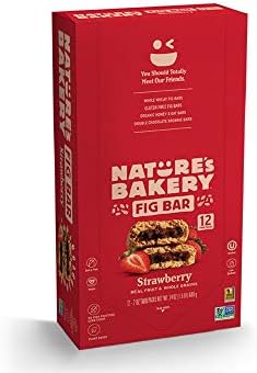 Nature's Bakery Whole Wheat Fig Bars, Real Fruit, Strawberry, 12 Twin packs