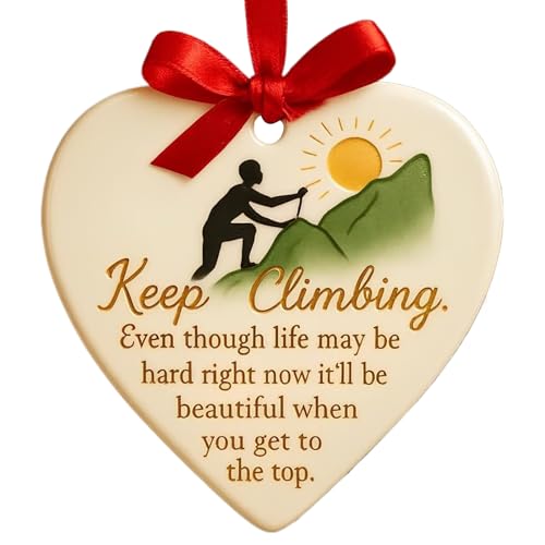 Doiyislem Herz Ornamente,Keramik Romantische Dekorationsgegenstände - Freundschafts-Herzform-Anhänger - Für Seelen Schwestern Beste Freunde Frauen Männer Lehrer Familie Türgriff Schreibtisch