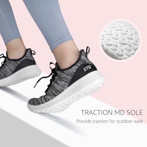 Image of STQ Womens Slip On Sneakers Tennis Walking Orthopedic Shoes Breathable Athletic Gym Workout Cross Training Sneakers