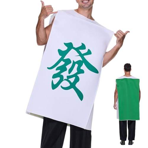 Costume de Mahjong réaliste déguisement adulte pour fête humour et événement cosplay