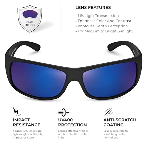 Image of Sports Polarized Sunglasses for Men Wrap Around TR90 Frame Sun Glasses