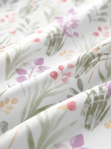 Image of DDECOR Live Beautiful 100% Cotton 145TC Floral King Bedsheet with 2 Pillow Covers | Rotary Printed Breathable Fabric | 224 CM X 254 CM | Luxury Bedding for Home | Cresta Collection | Lavender Purple