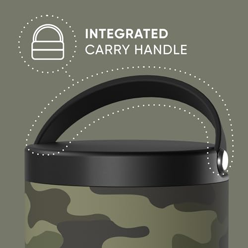Image of Hydrapeak 32oz Stainless Steel Vacuum Insulated Food Jar | for Hot Food and Cold Food, Wide Mouth Leak-Proof Soup for Adults, 10 Hours Hot and 16 Hours Cold (Camo) (Pack of 2)