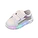 JERFER Kinder Kind Baby Mädchen Jungs Gestreift Bling Eben Leuchtend Sport Sneaker Schuhe