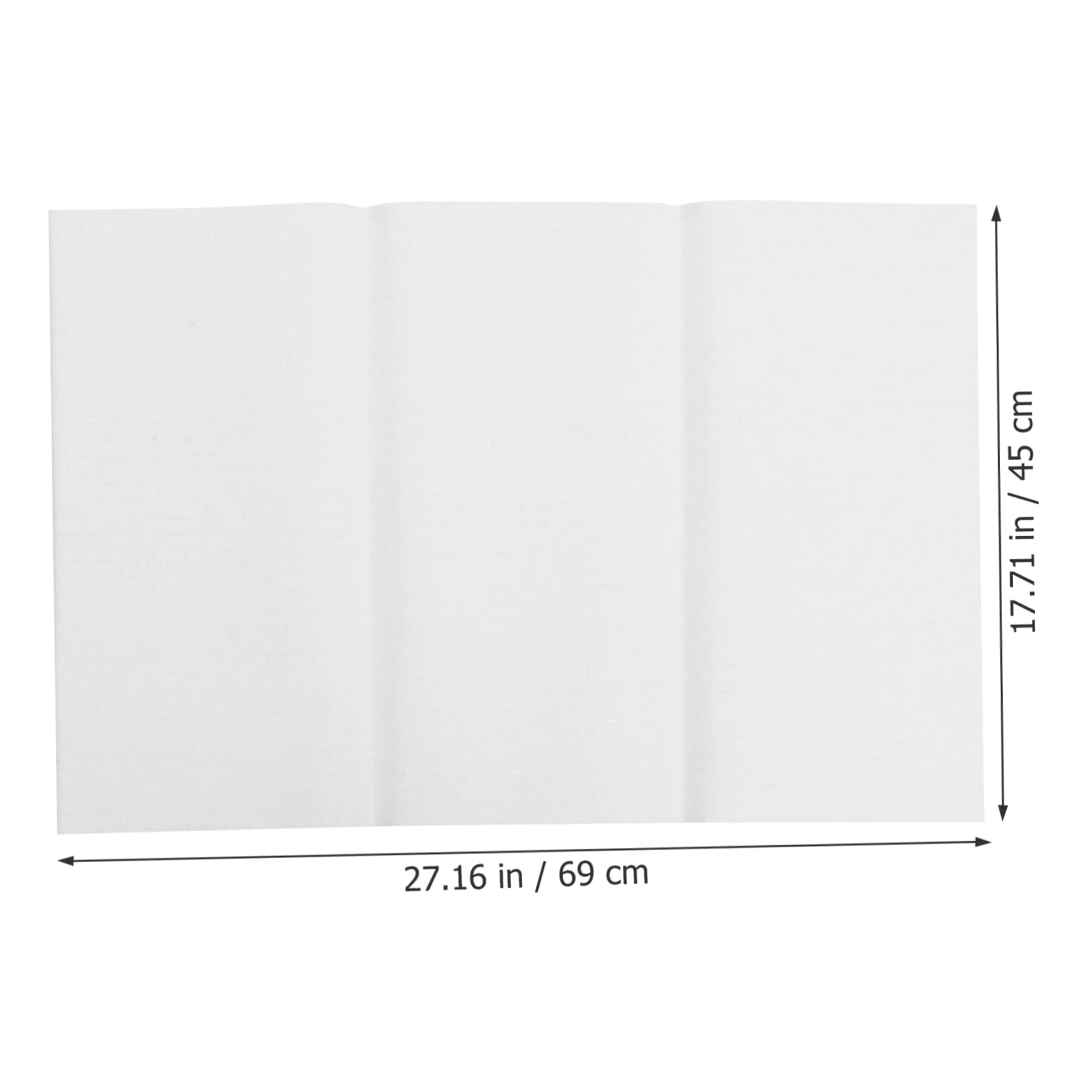 EXCEART Papier à Calligraphie Rectangulaire Blanc Multi-fonctionnel et Portable 100 Feuilles pour Aquarelle et Fournitures de Dessin Soi-même