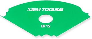 Xiem Tools Edger Rib 1 Small (Green) | Anodized Aluminum Pottery Trimming Tool | Precision Footing & Texturing Rib for Ceramic Artists