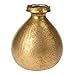 Produktbild matches21 Blumenvase Vase Keramikvase bauchig Antik-Look Pflanzvase gewellte Öffnung Keramik 1 STK Gold 18x21,5 cm