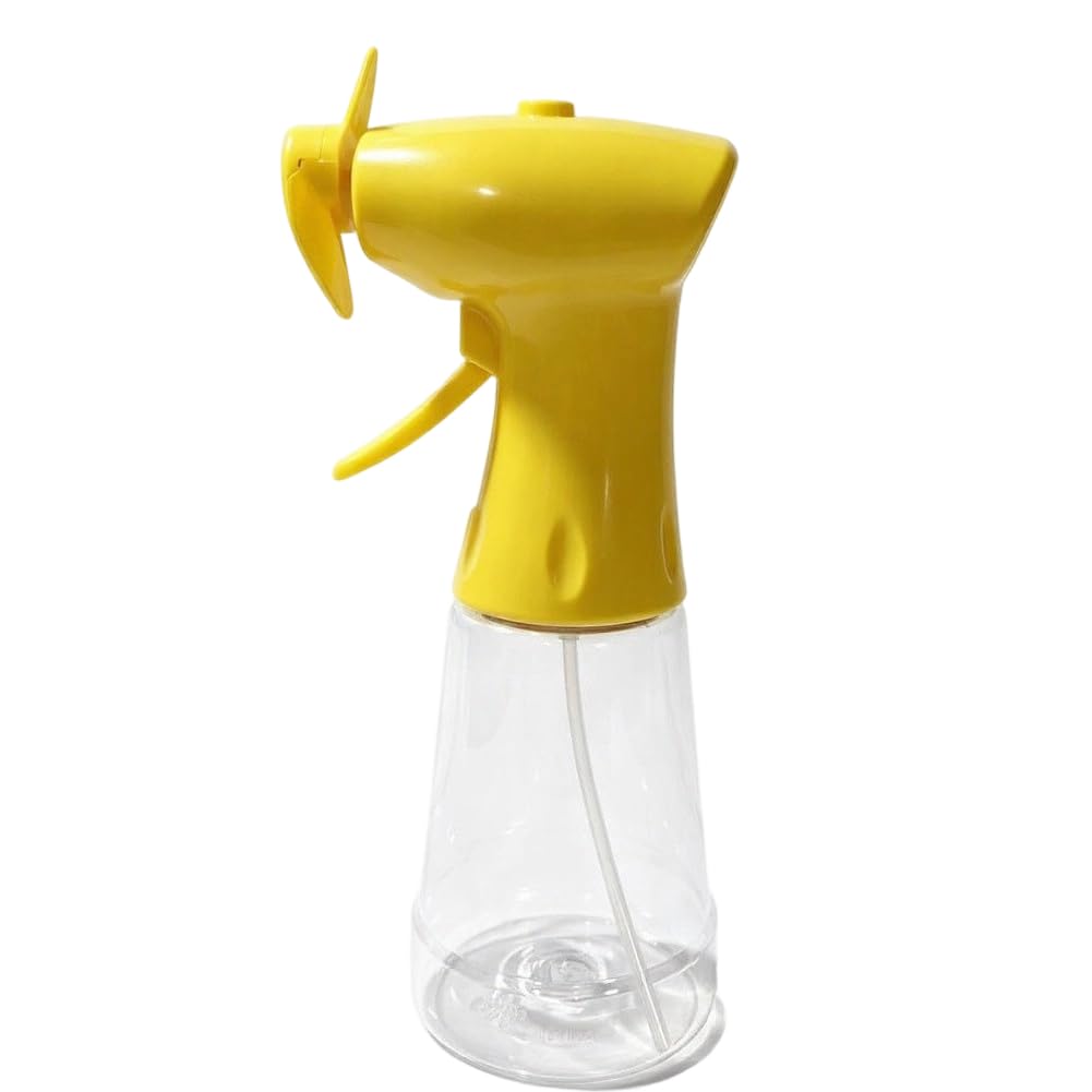 Drhomeam Portable Handheld Fan With Water Mist Spray, Outdoor Travel Cooling Hand Fans Device Battery Operated Personal Misting-Fan For Home Office Desktop (1PCS Yellow)