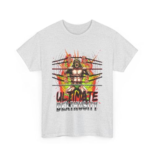 The Ultimate Warrior Wrestling Retro Famous Vintage T-Shirt Tee Shirt for Men Women Ash