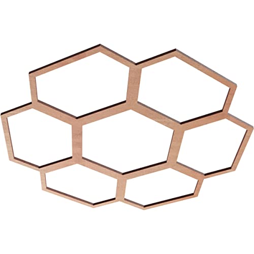 Image of Ekena Millwork 20 inchOD x 8 1 /2 inchID x 1 /4 inchT Florin Wood Fretwork Pierced Ceiling Medallion, Cherry