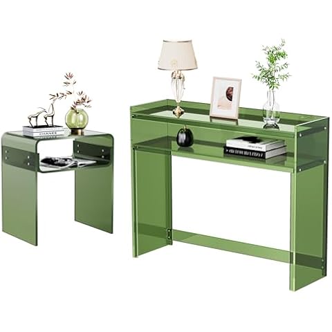 solaround Acrylic Console Table + Acrylic Side Table Cover