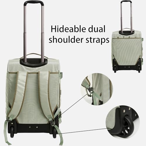 Maleta de esquí impermeable con ruedas para evitar cargas pesadas en nieve 7
