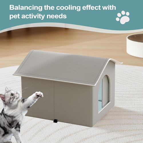 Habitat portable pour chat imperméable avec isolation thermique - 3