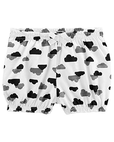 Short bubble blanc Carter's 6m pour les journées d'été de bébé fille