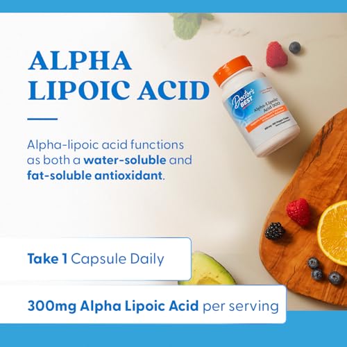 Image of Doctor's Best, Best Alpha-Lipoic Acid, 300 mg, 180 Veggie Caps