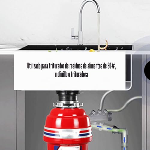 Miniatura 5 de Topincn Colador Y Tapón Para Fregadero De Cocina, Cesta Combinada, Tapón De Agua, Colador Para Triturador De Basura, Triturador De Residuos De Alimentos Resistente Al Óxido, Trituradora