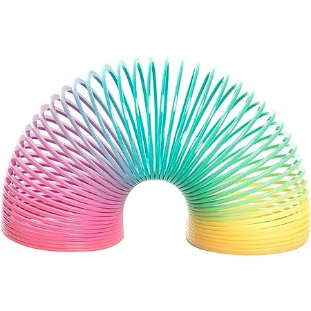 VIPS CORP Rainbow Spring Fun Activity Stress Relief Toy For Kids Adults Of All Age Group Spring Rainbow Bouncy Expandable Slinky Magic Toys (Multicolor)
