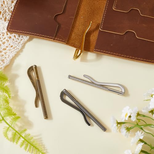 SUNNYCLUE 4Pcs Wallet Metal Clip 80MM Spring Clamps Alloy Cash Credit Card Holder Tool Spring Money Holder Metal Money Clip Insert Bar Replacement for Bifold Leather Wallet Purse Men Women Supplies3