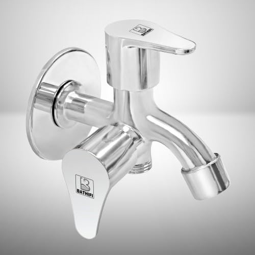 BATHIFI Zinc Wall Mounted 2 in 1 Bib Cock/Short Body with Wall Flange for Kitchen Sink & Bathroomware (B0CM5Y8QHY) Amazon Price History, Amazon Price Tracker
