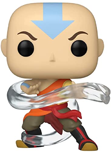 Funko 55519 Pop! Animación: Avatar The Last Airbender - Aang (Exclusiva de la Convención de otoño de flexión aérea 2021) #1044, Naranja, Talla única