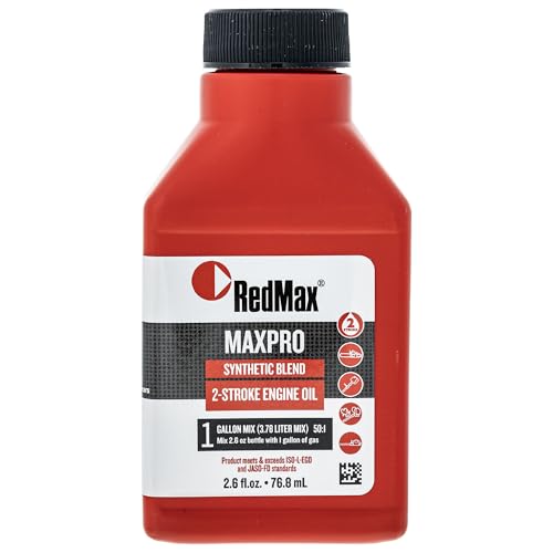 Aceite sintético 2 tiempos RedMax 2.6oz botella miniatura 2