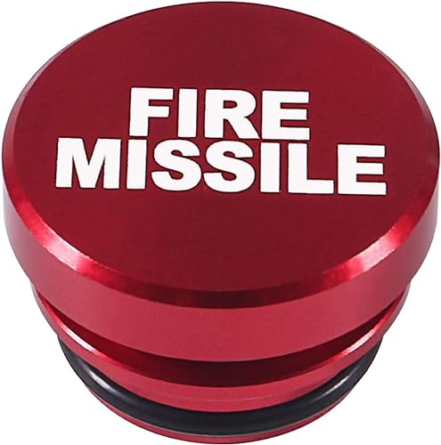 Image of 2PCS Car Cigarette Lighter Cover, Aluminum Dustproof FIRE MISSILE NITROUS Button, 12v Universal Replacement Socket Cover Fits Most Automotive Vehicles