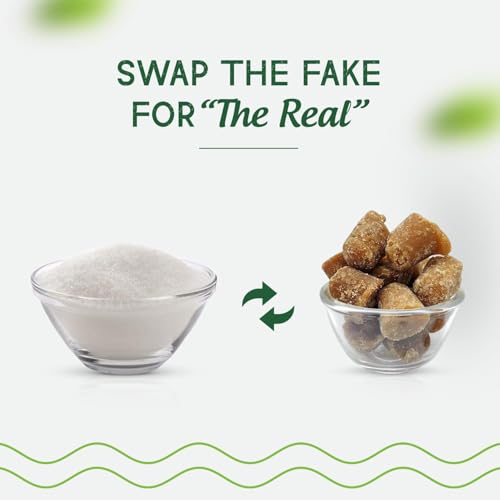 Image of Sweetch Natural Cane Jaggery Cubes 500gm Each Jar Healthy Sugar Substitute, Desi Gud Bites Size Small | Helps in Digestion | Traditional Sweetener | Sugarcane Jaggery, Gur (Pack of 2)
