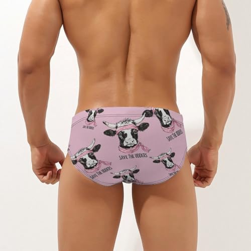Save The Udders Mens Swim Briefs Bikini Sexy Low Rise Trunks Swimsuit Bathing Suit Beach2