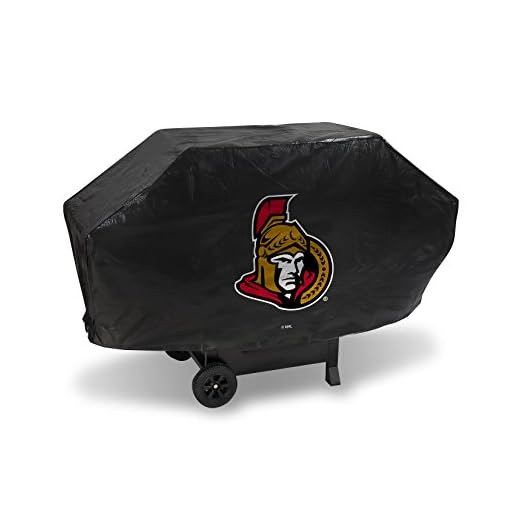 NHL Ottawa Senators Deluxe Grill Cover, Black, 68 x 21 x 35"
