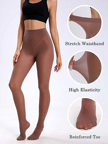 Image of SOUTHRO 80 Denier Opaque Tights for Women, High Waist Nylon Pantyhose
