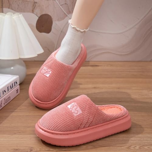 Caistre Unisex Slipper Plush Warm Winter Shoes Indoor Outdoor Shoes Comfy Fleece Lined Memory Foam Slipper with Anti-Slip Sole2