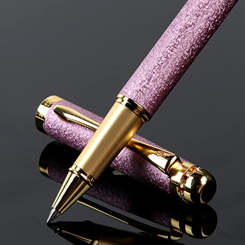 BOCIYER Stylos roller à encre liquide, meilleur joli stylo à bille, coffret cadeau pour hommes et femmes, stylo à bille rechargeable, personnalisé,...