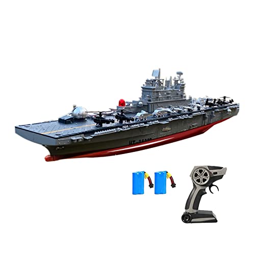 Remote Control Boat,RC Naval Ship Vessel Model Speedboat Yacht Electric Water Kids Toy, Cannon Giant Ship Display Ornaments Children Adult Remote Control Toys (A)