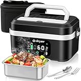 Boîte à lunch électrique sans fil pour adultes, 1.35L 20000mAh Rechargeable...