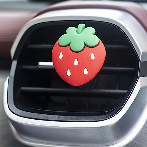 Image of 2 Pcs Strawberries Car Air Vent Clips Car Decorative Clip,Strawberries
