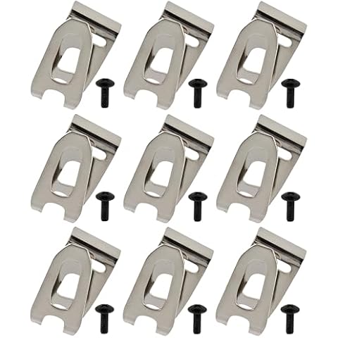 KLMHT 346449-3 Belt Hooks Kit Fits for Makita 324705-1 346034-2 346317-0 Replacement Part (9 Pack) Cover