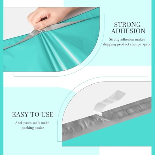 Image of Metronic Poly Mailers 19X24 500Pack, Strong Adhesive Shipping Envelopes for Clothing, Waterproof Shipping Bags for Small Businesses, Flexible Mailers Poly Bags Packages Bags Teal