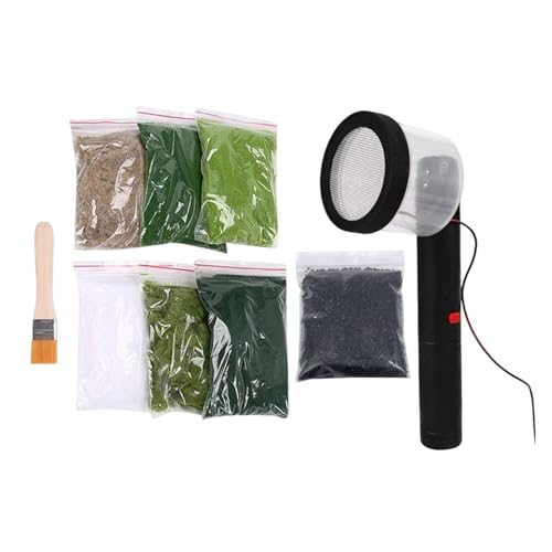 Machine à flocage électrostatique : kit de 9 accessoires harayaa pour gazon statique de modélisme