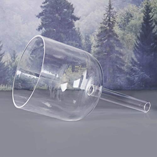 CVNC 6 Inch E Note Handle Clear Quartz Crystal singing bowl +Carry case bag