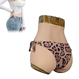 ZWSMS Silicone Vagina Panties Transgender Fake Pussy Boxer Panty Hiding Gaff Boxer Briefs Hip Enhancer Underwear Crossdresser,Color 1,M