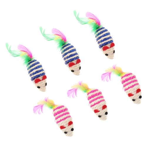 Juguetes interactivos para gatitos con sisal para masticar y catnip 2