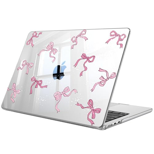 Image of Fintie Case for MacBook Air 13.6 Inch A3449 A3240 A3113 A2681 (2022 2023 2024 2025 2026 Release) - Protective Snap On Hard Shell Cover for MacBook Air 13 Inch M2 M3 M4 M5 Chip (Bow)