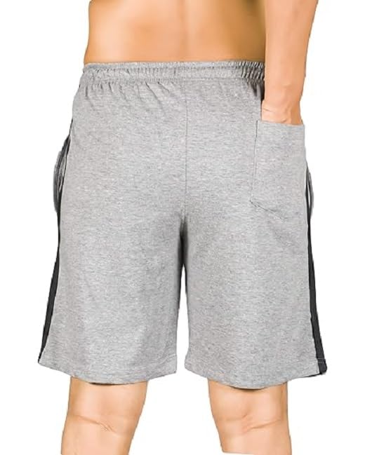 Image of ONE STREET Cotton Half Pant for Men with Chain Pocket