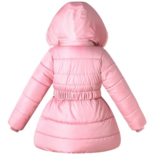 Little Girl Winter Dress Coat Fleece Warm Puffer Jacket Kids Heavyweight Clothes2