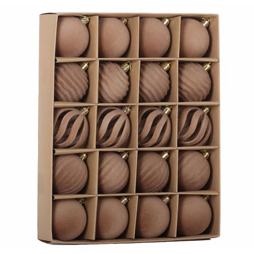 Image of 20Pcs Velvet Ornaments for Christmas Tree,2.36In Christmas Ornaments Set