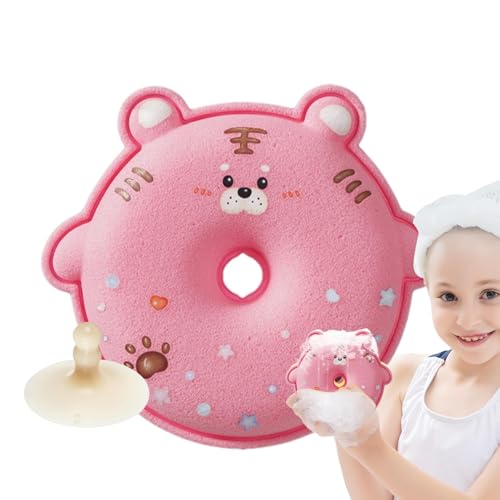 Samuliy Bola de ducha para niños, bola de ducha de esponja para niños, herramienta de limpieza altamente absorbente para dormitorio, viajes, hotel, baño y hogar