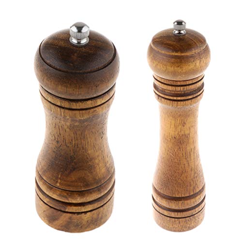 Moedor manual de madeira de sal e pimenta da Homozy - P